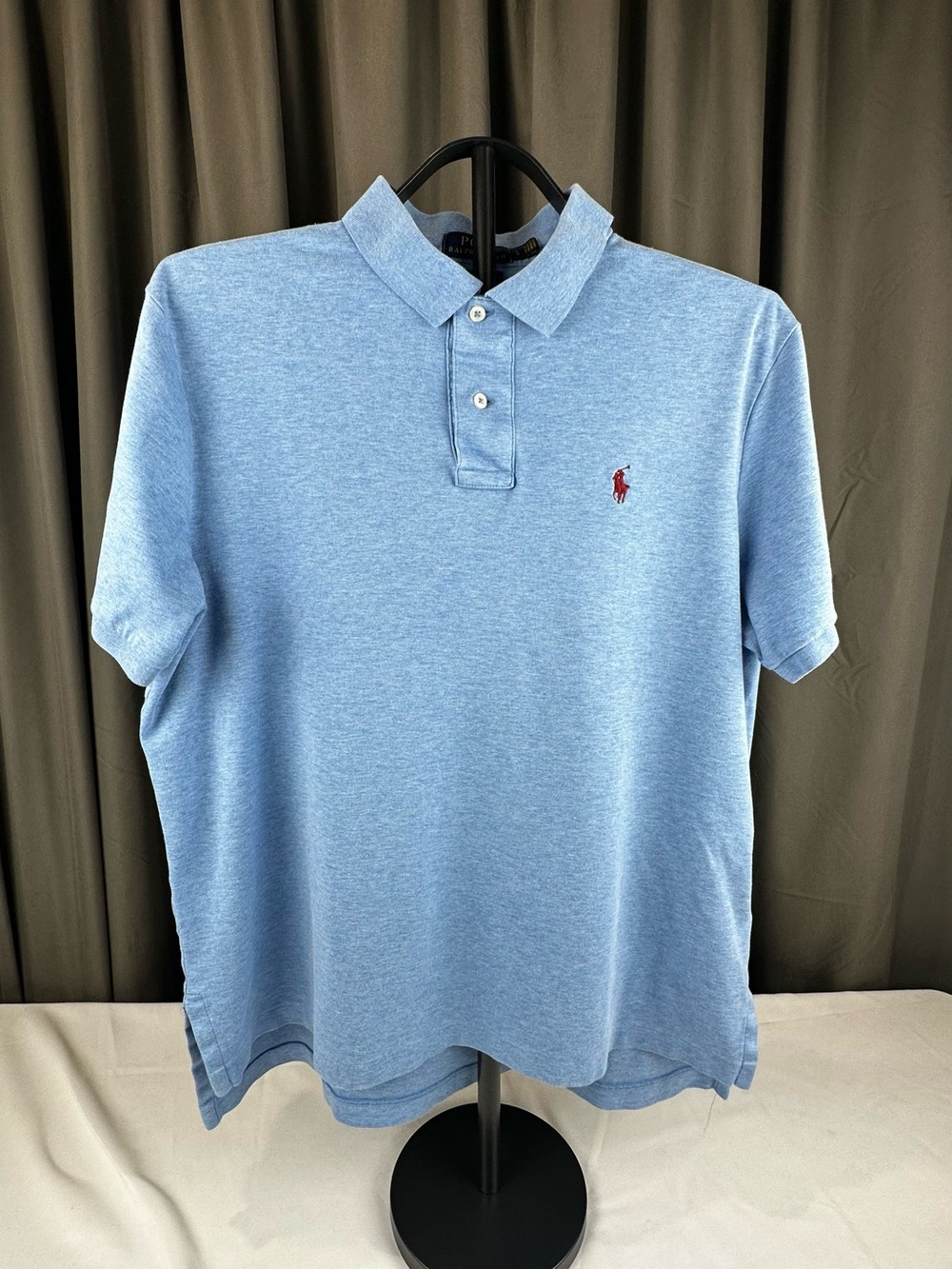 Ralph Lauren Sky Blue Polo with Red Pony